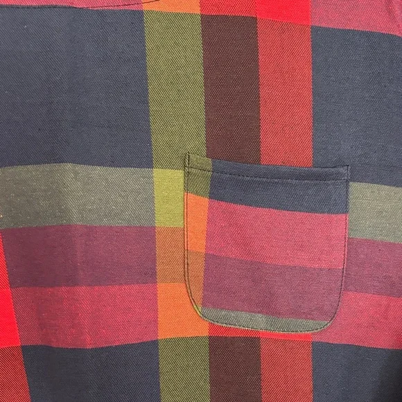 SHEIN Plaid Mini Dress - Red, Green, and Navy 1X - Picture 5 of 5